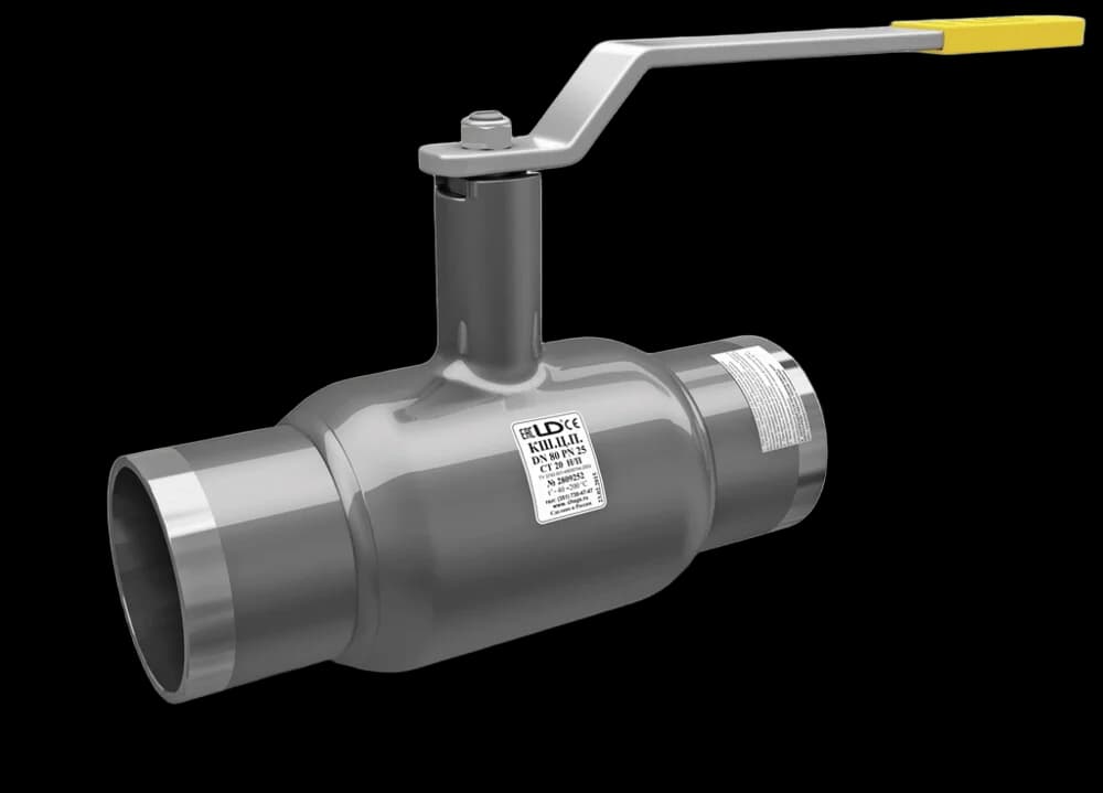 Кран стальной приварной