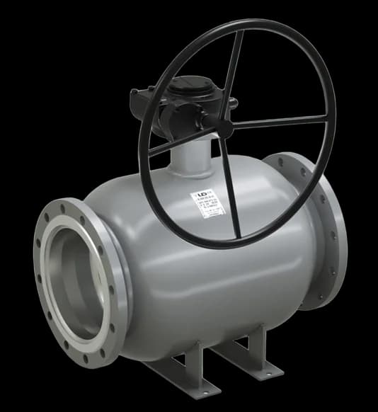 Кран стальной с редуктором